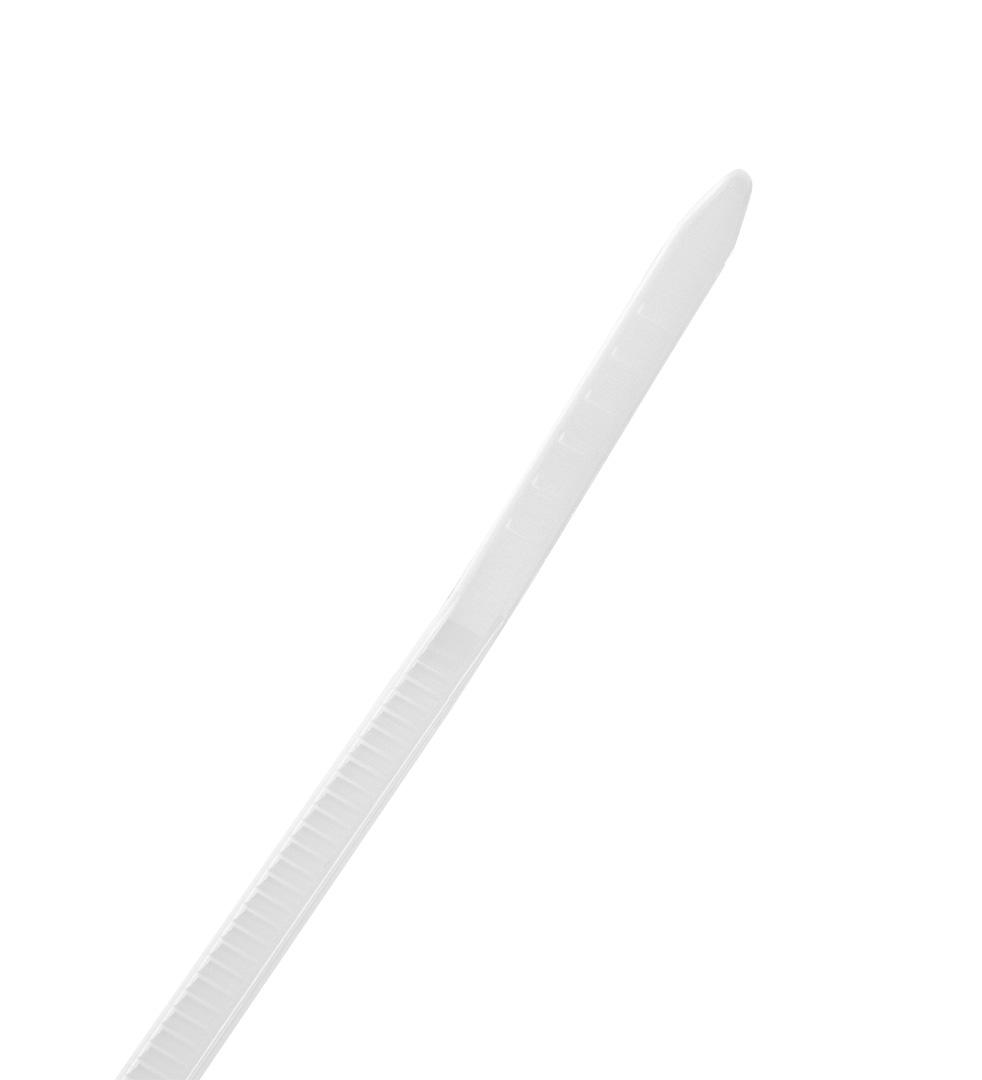 Užveržimo dirželiai TOPEX 2,5mm x 200mm Balti 100 vnt.