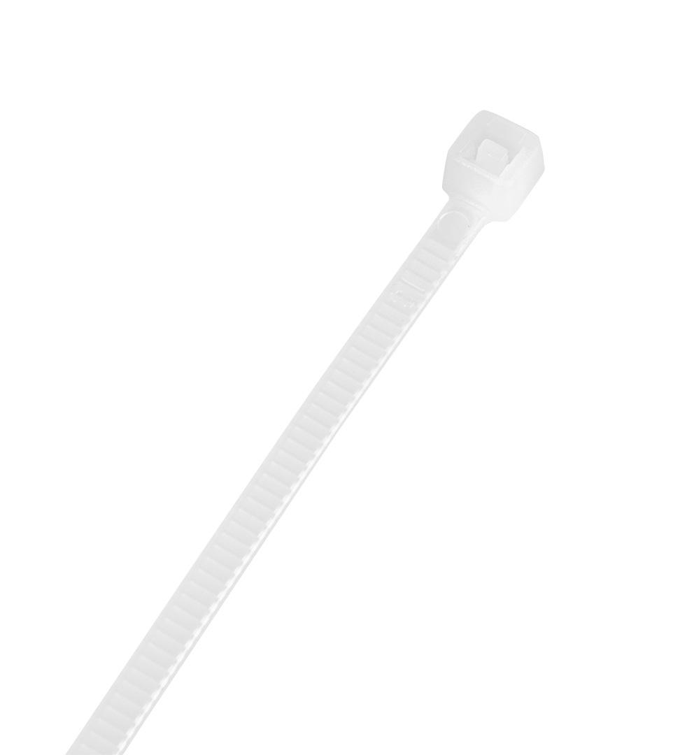 Užveržimo dirželiai TOPEX 2,5mm x 200mm Balti 100 vnt.