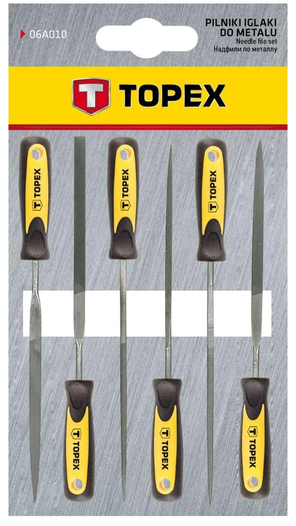 Dildžių metalui rinkinys 140x3mm, 6vnt Topex