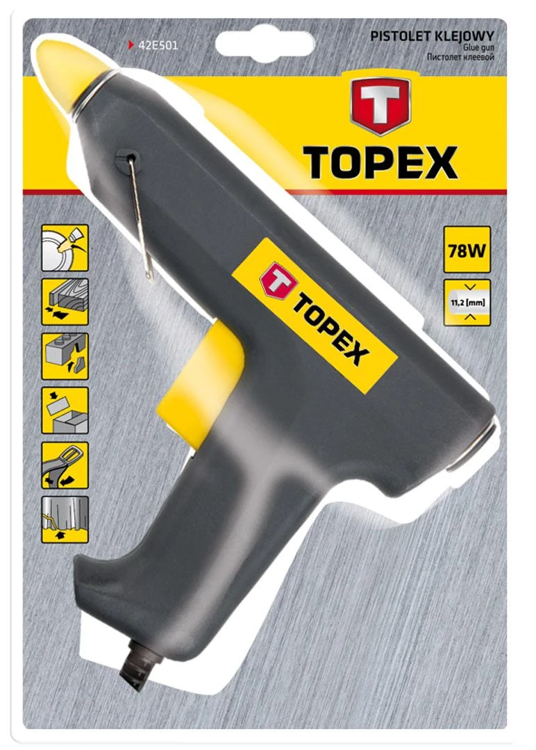 Pistoletas klijams Topex 11mm, 78W 42E501