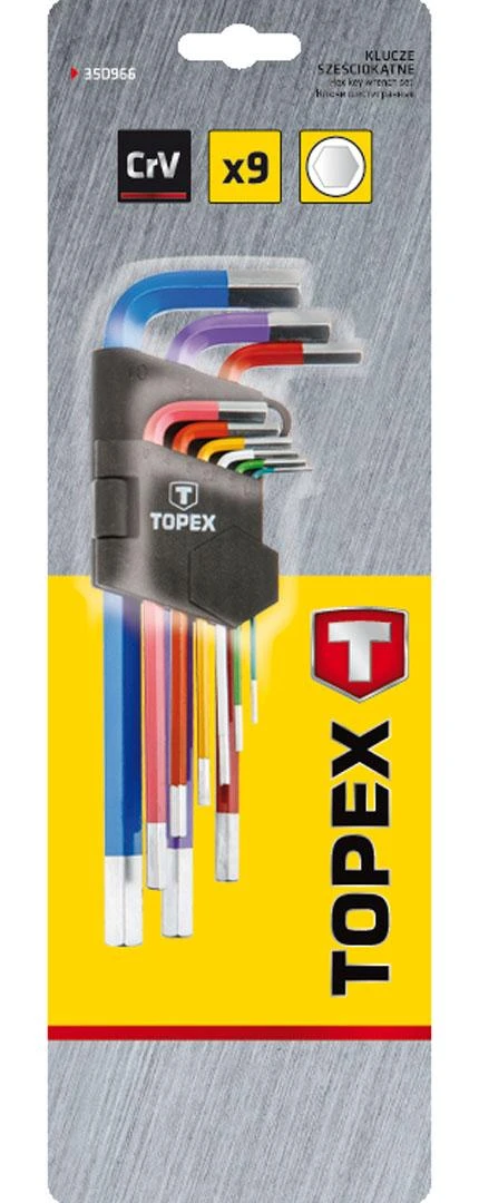 Klucze RAKTAS 35D966 6-KAMP 1.5-10MM TOPEX 0