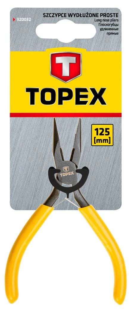 Szczypce Tikslios ilganosės replės, tiesios, 125 mm