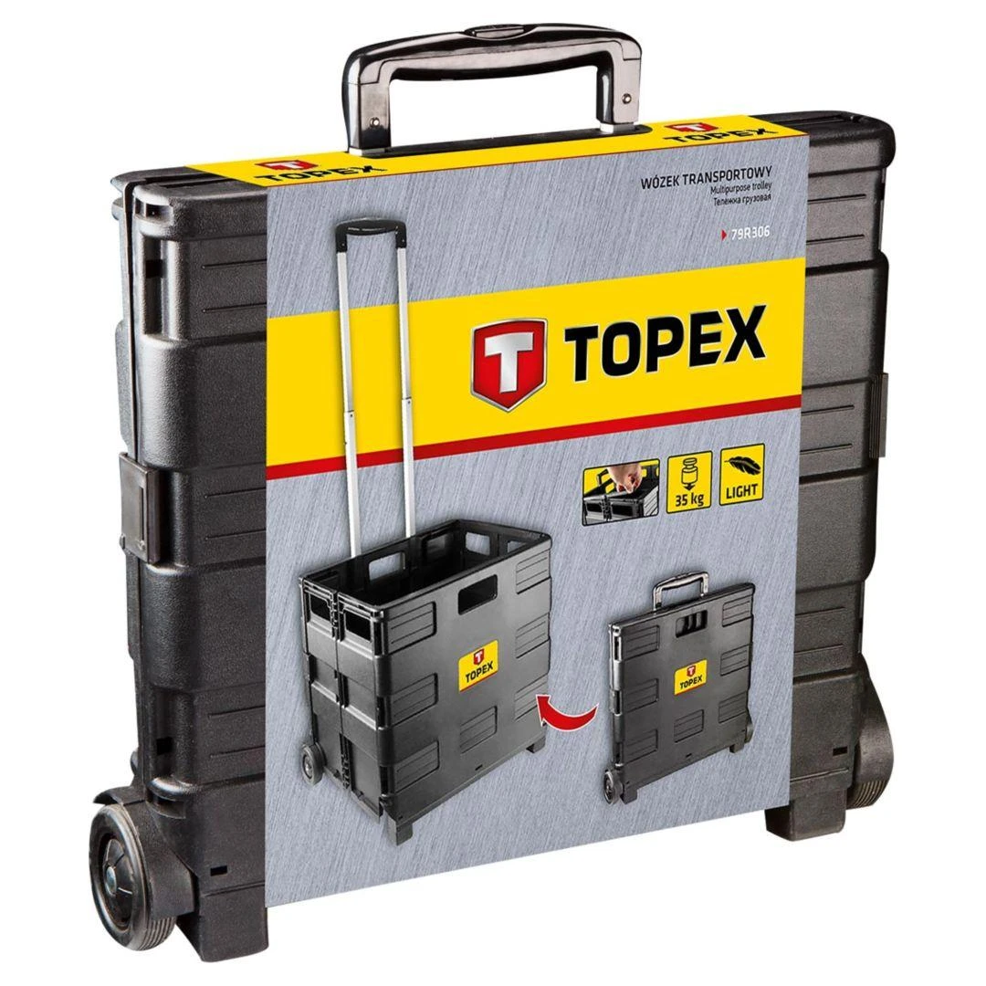Topex Vežimėlis Transportavimo vežimėlis, sulankstoma dėžė, keliamoji galia 35 kg