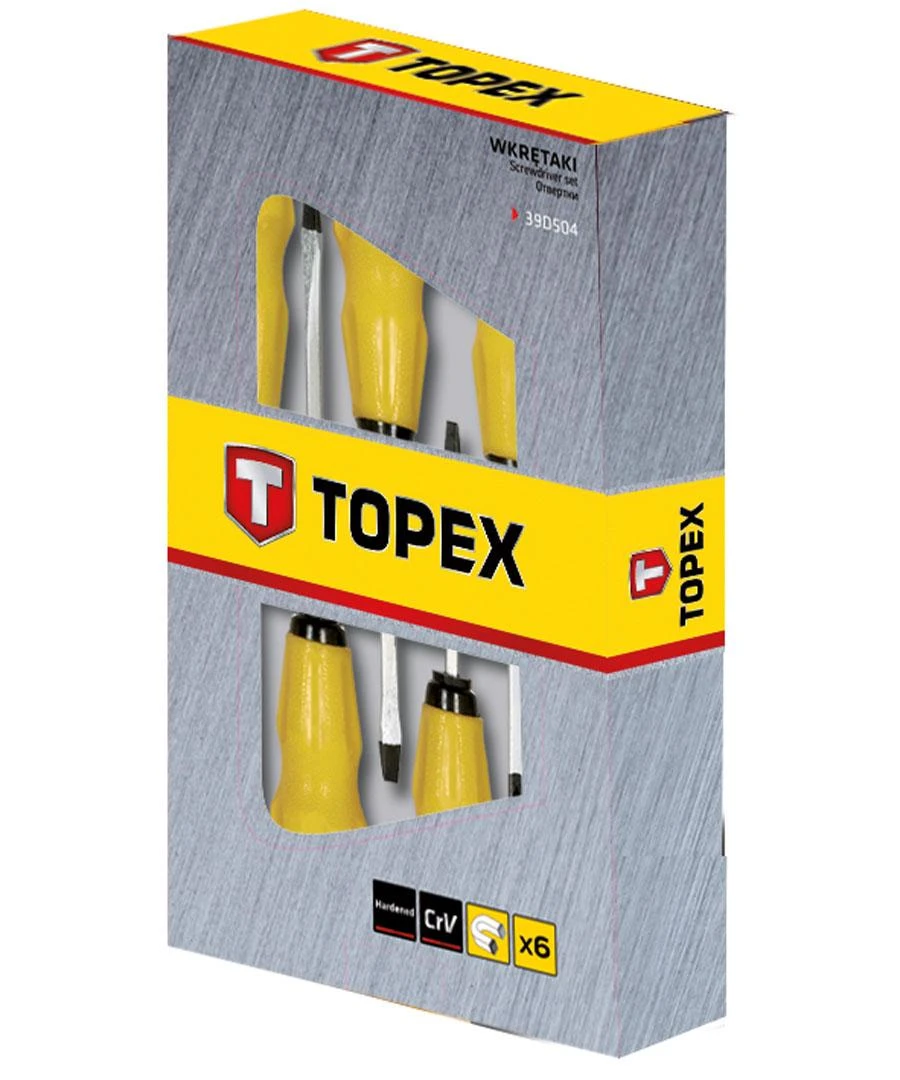 Wkrętaki Atsuktuvai Topex 39D504, 6 vnt.