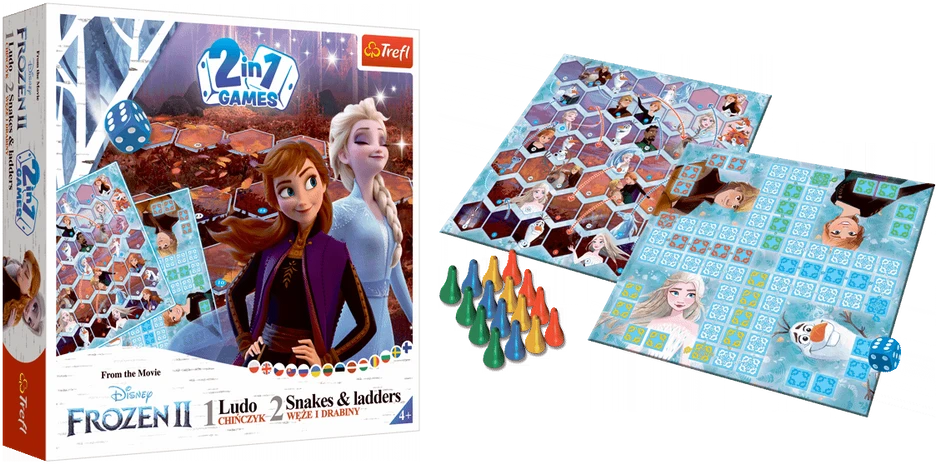 Trefl Stalo žaidimas "2 in 1 Frozen II"