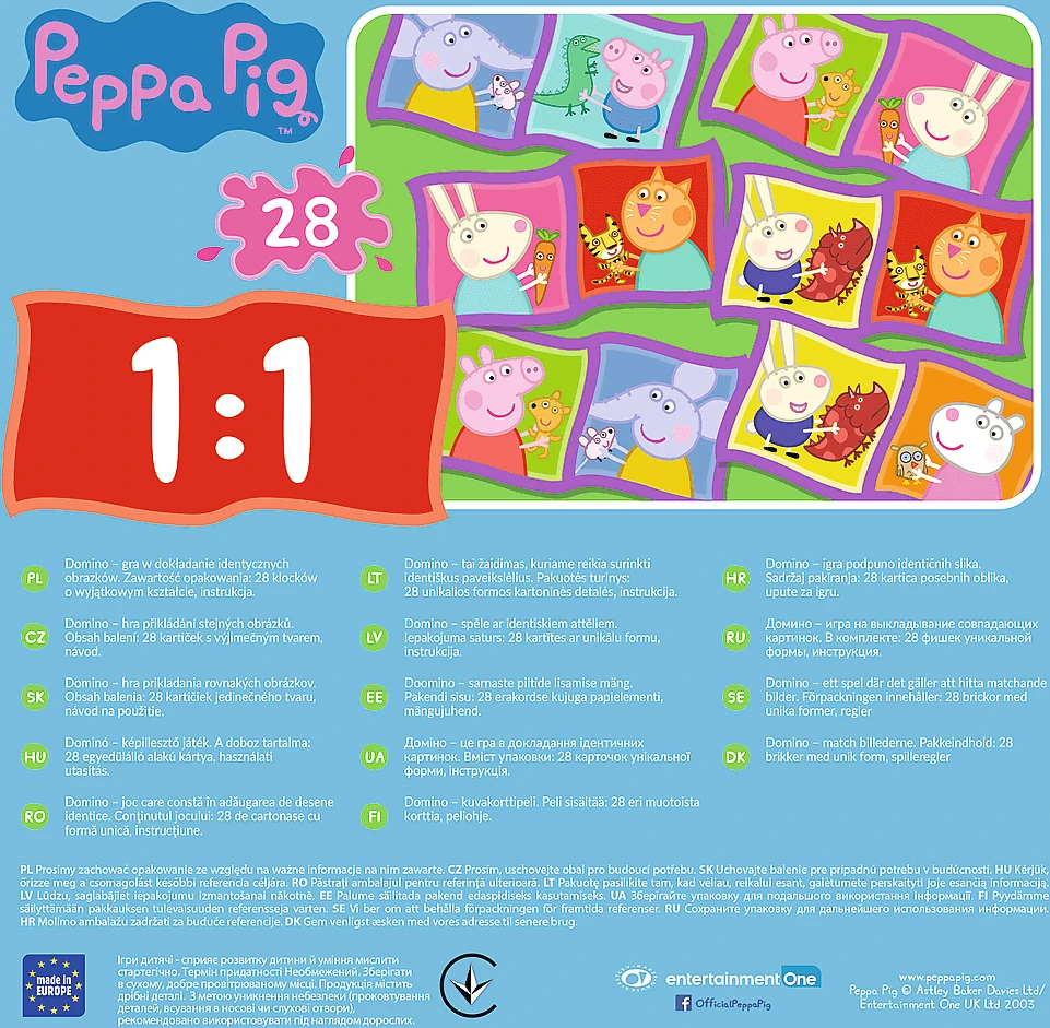 TREFL PEPPA PIG Žaidimas Domino