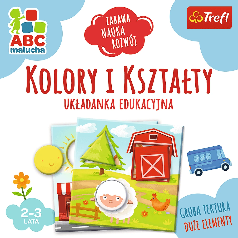 Trefl -ŽAIDIMO SPALVOS IR FORMOS ABC KIDS TREFL PUD