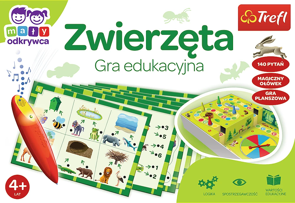 Trefl Game Animals Magic pieštukas