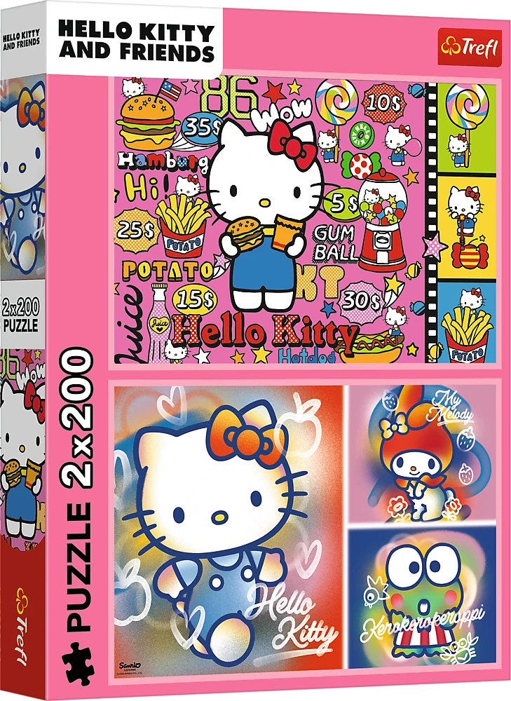 Trefl Dėlionė 2x200 vnt. - Hello Kitty ir draugai