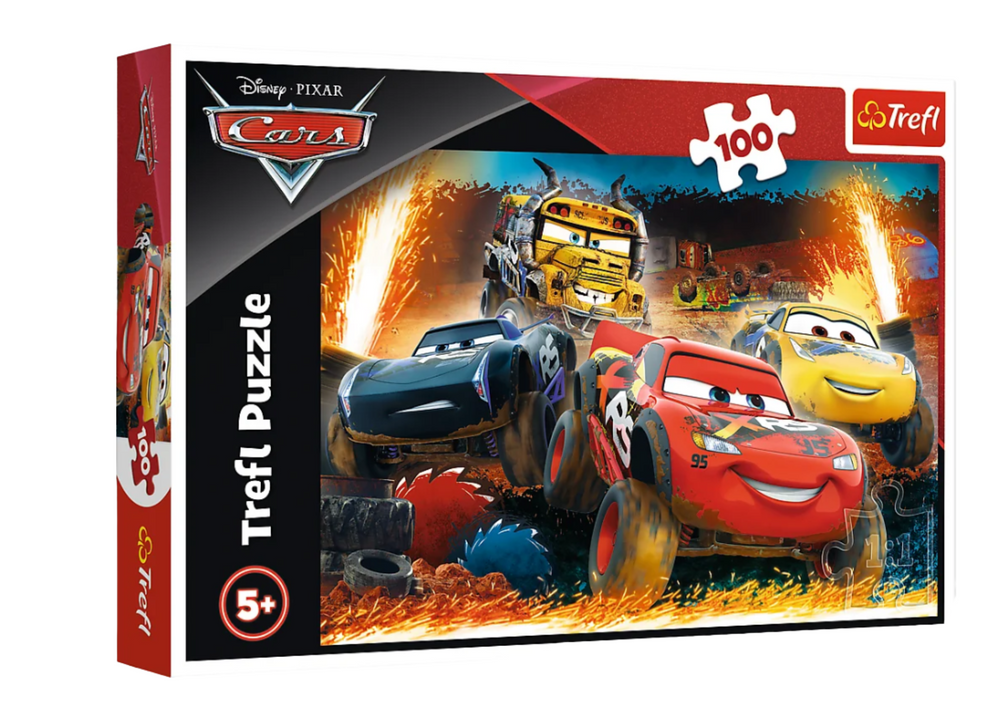Trefl Dėlionė 100 vnt. - Ratai (Cars)
