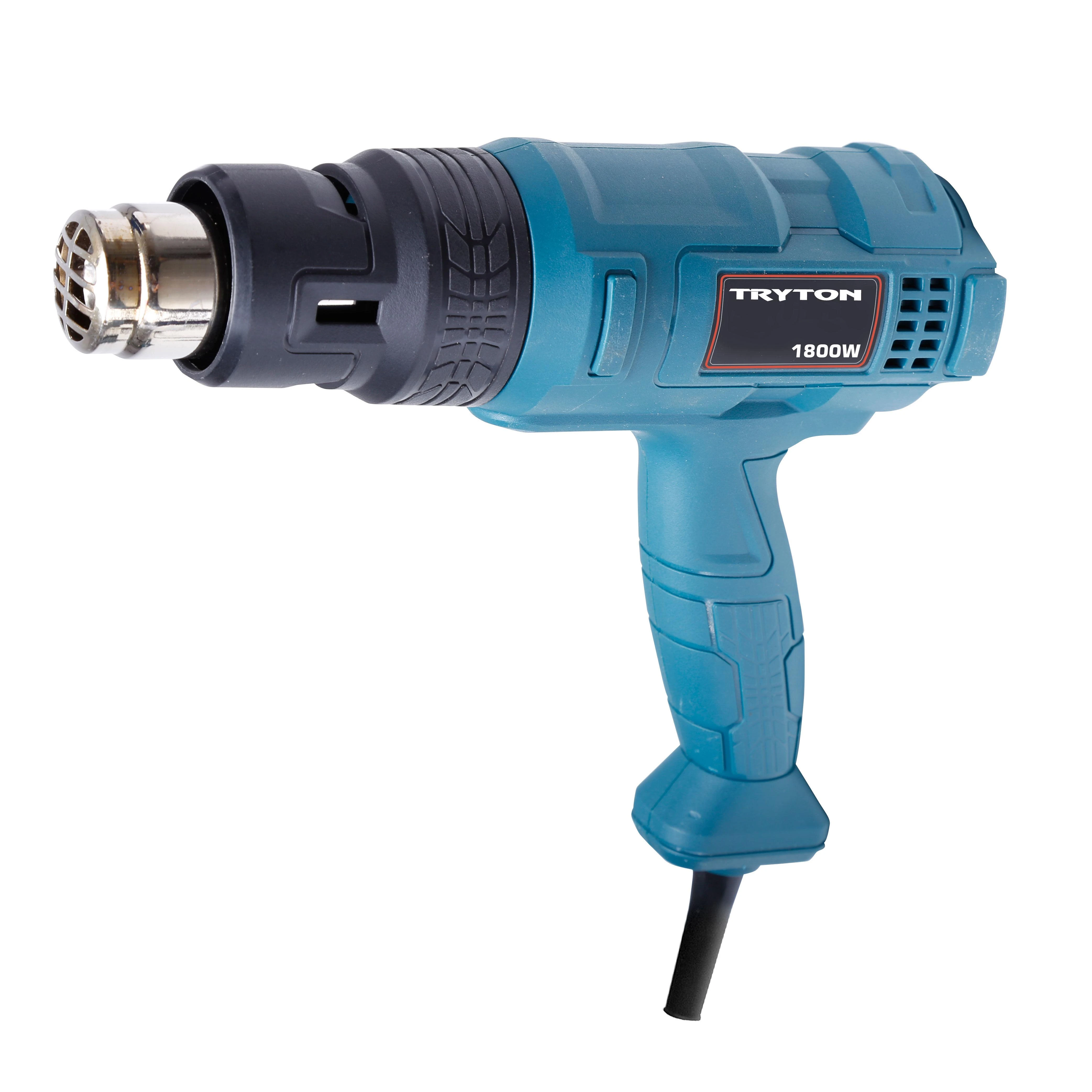 Tryton techninis fenas 1800 W karšto oro pistoletas, 3 pakopų temperatūros reguliavimas nuo 50 iki 550 laipsnių Celsijaus