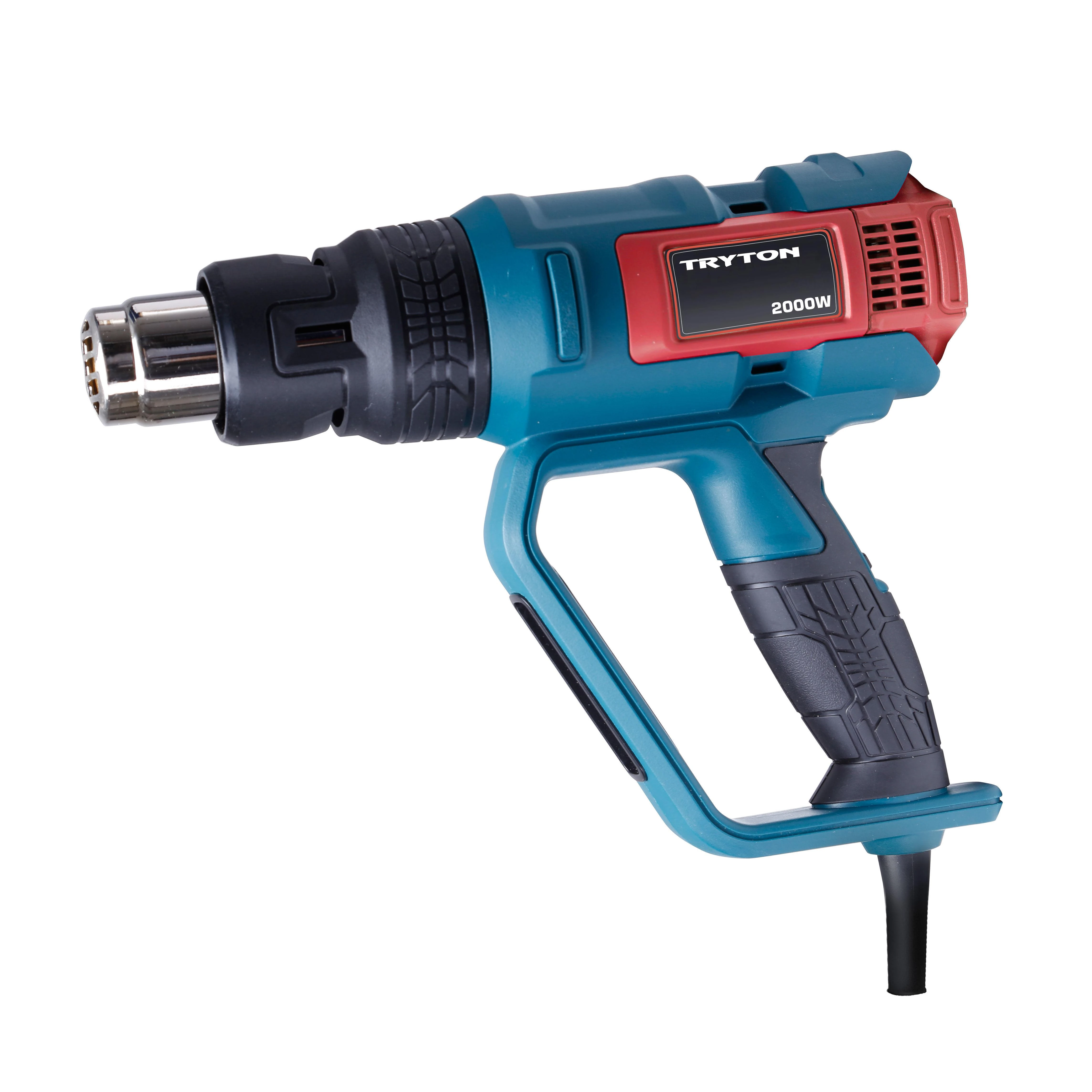 Tryton techninis fenas 2000 W galios karšto oro pistoletas, sklandus temperatūros reguliavimas 50–600 laipsnių Celsijaus