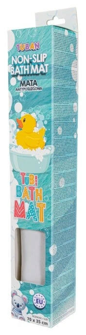 Tuban Anti-slip Bath Mat Tubi pilka 70x35cm ZA5973