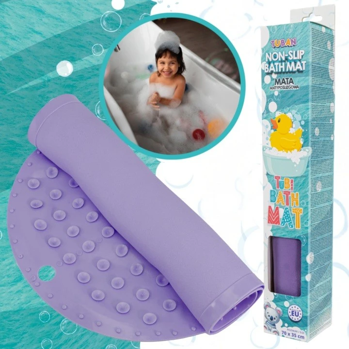 Tuban Anti-slip bath mat Tubi violetinė 70cm ZA5974