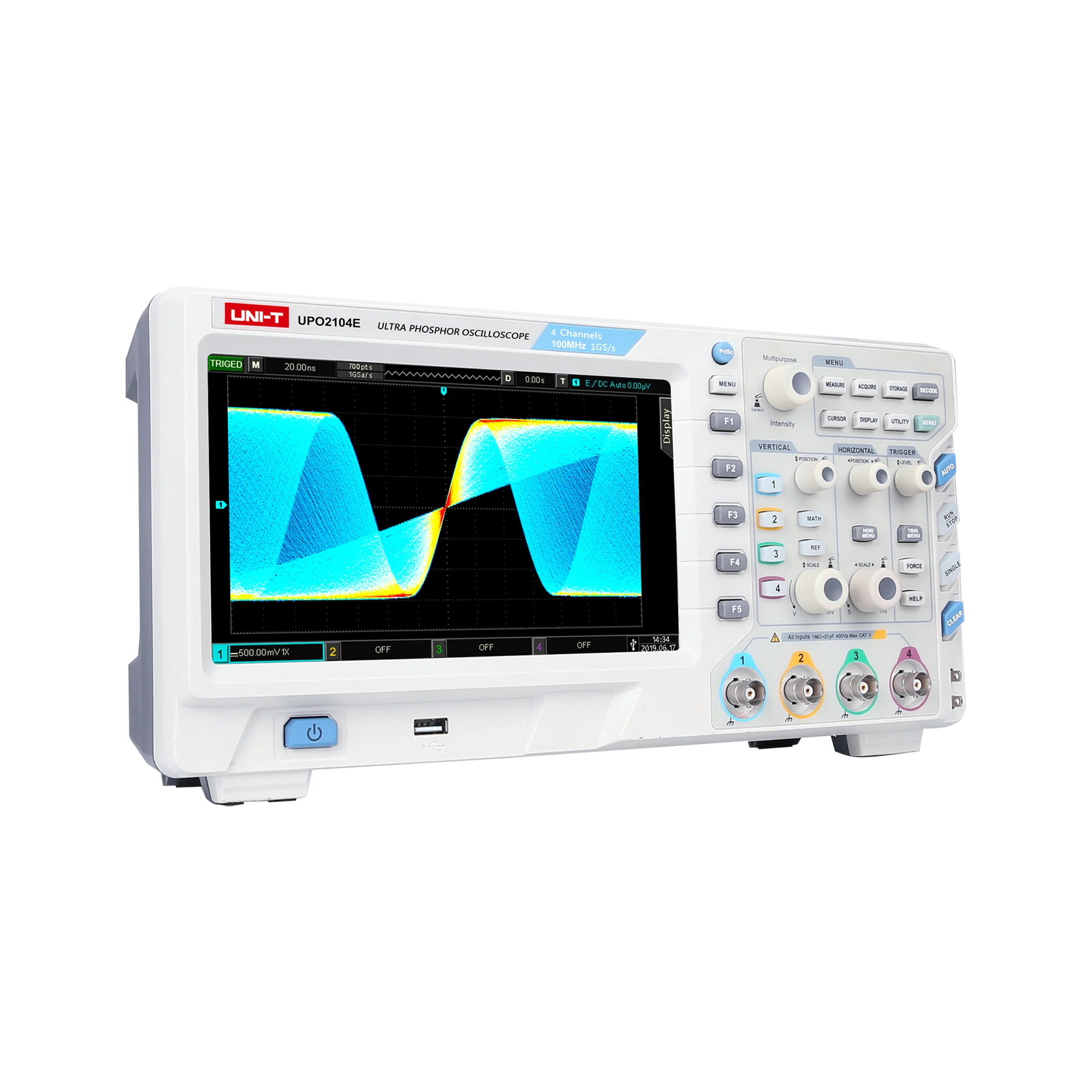 Oscyloskop Uni-t osciloskopas UPO2104E - 100MHz