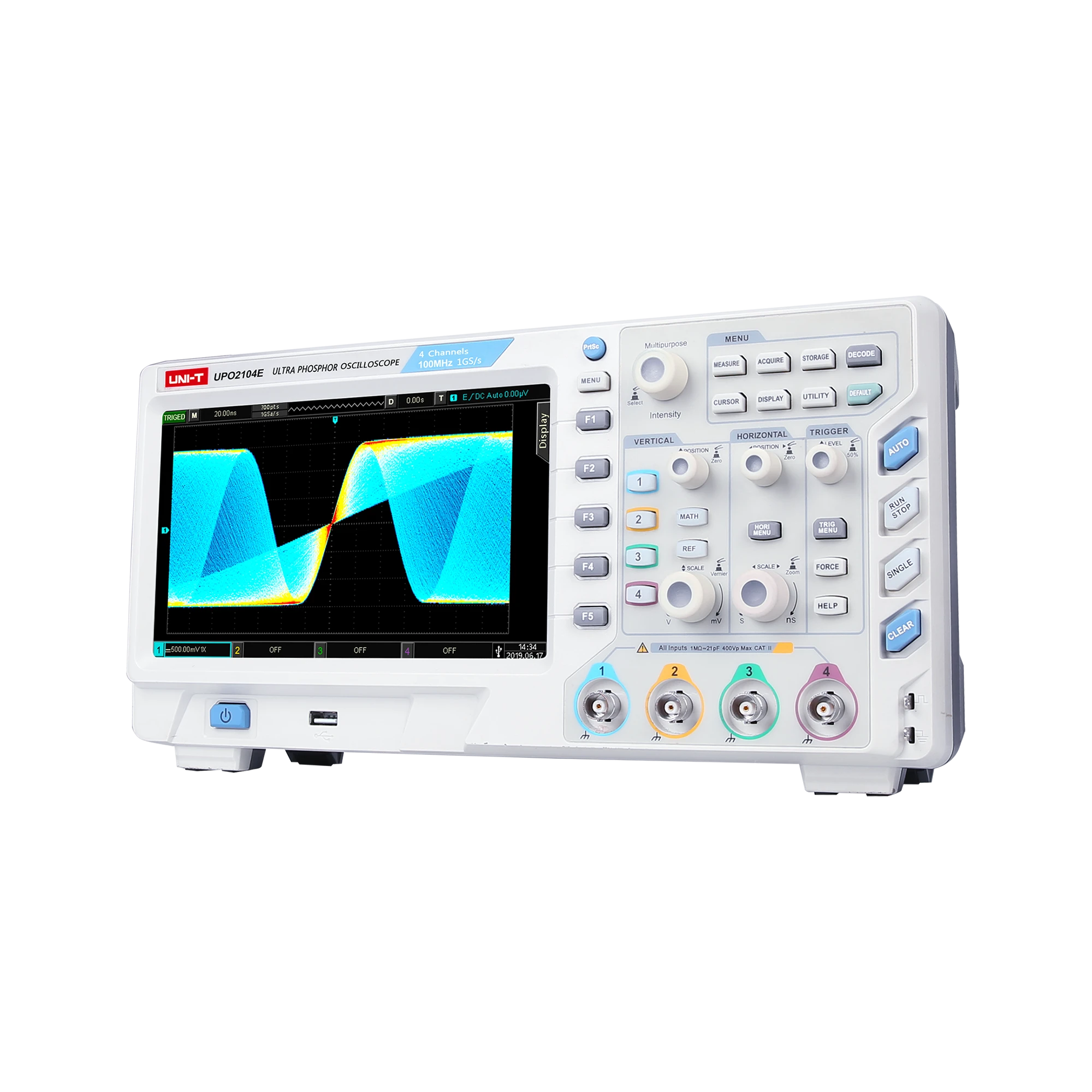 Oscyloskop Uni-t osciloskopas UPO2104E - 100MHz