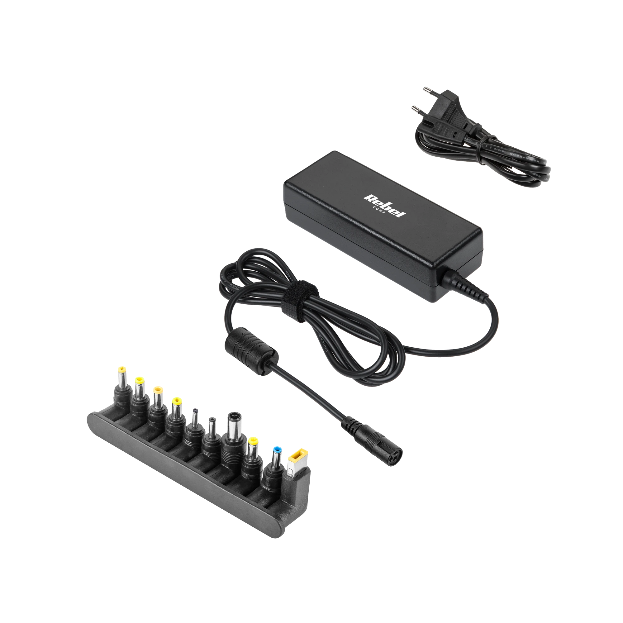 Įkroviklis universalus REBEL for Notebook/Nešiojamas kompiuteris 90W/18-20V juodas