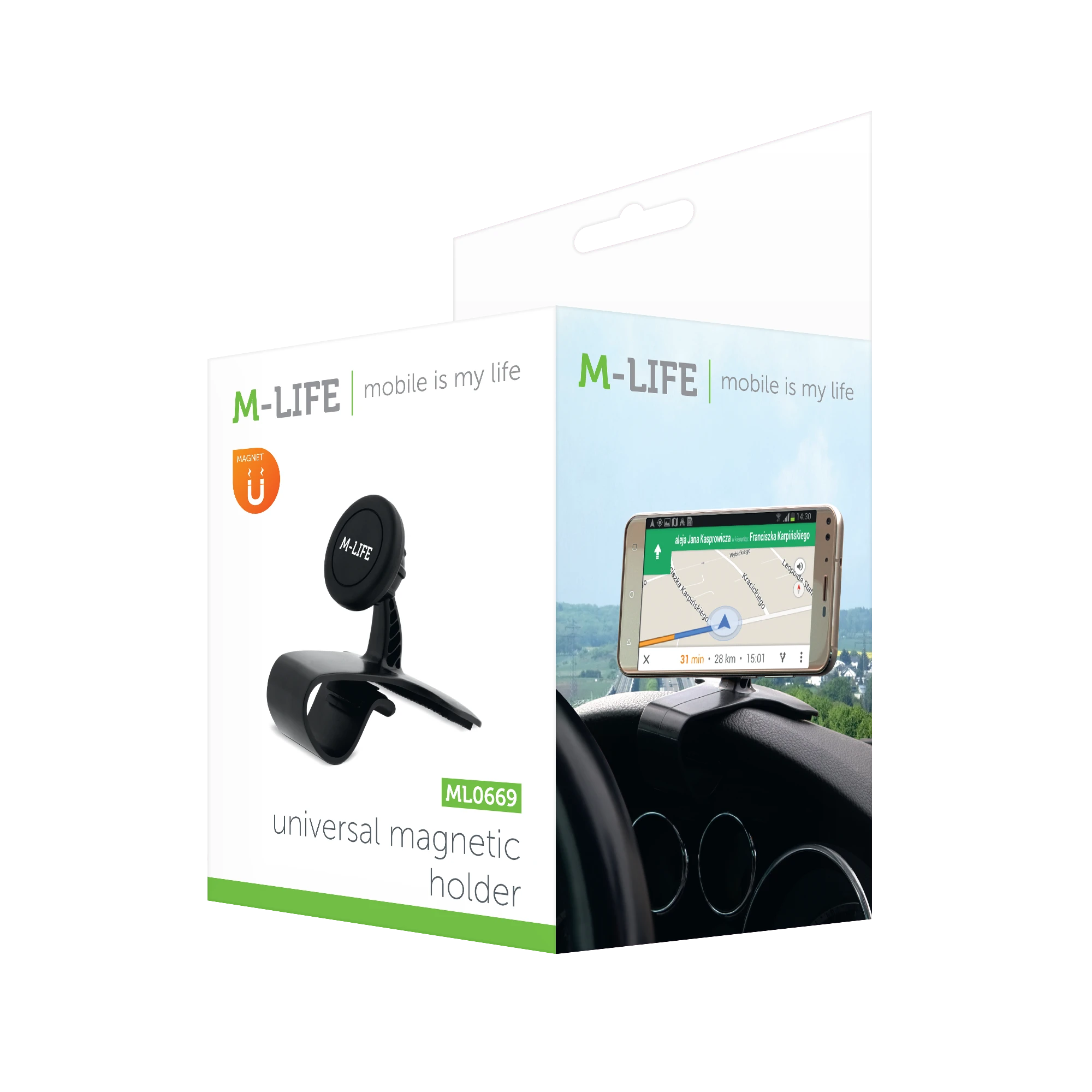 Universalus magnetinis laikiklis tvirtinamas prie M-LIFE ML0699 plokštės