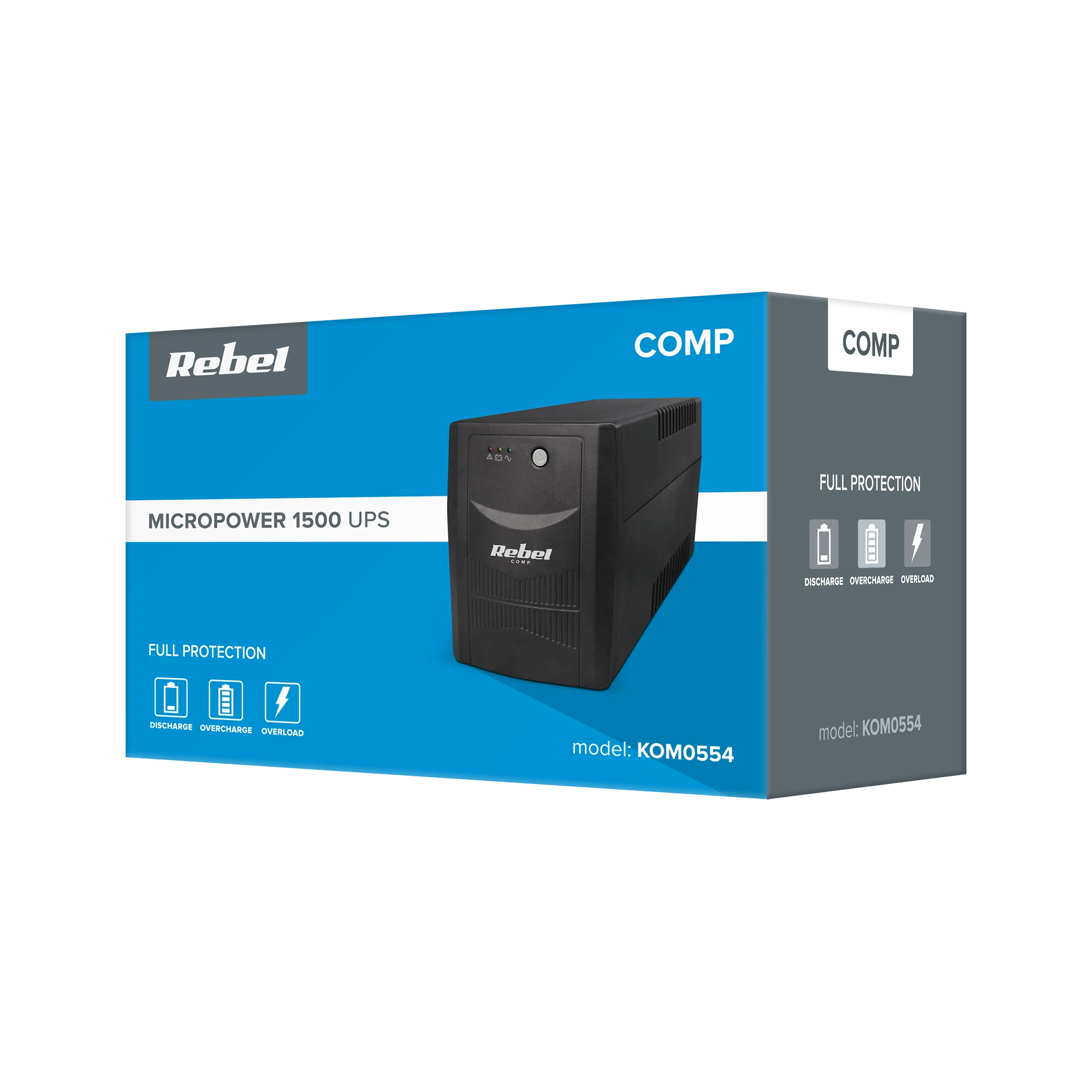 Rebel Nepertraukiamo maitinimo šaltinis UPS 1500VA 900W 230V