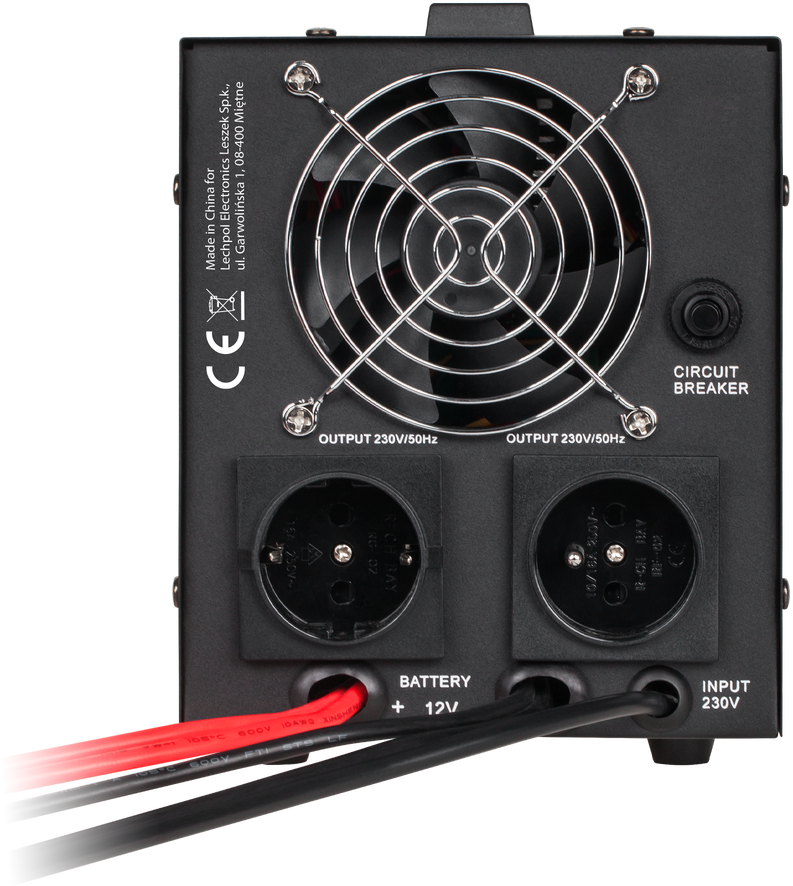 Nepertraukiamo maitinimo šaltinis 300W 12V/230VAC sinusas KEMOT - juodas