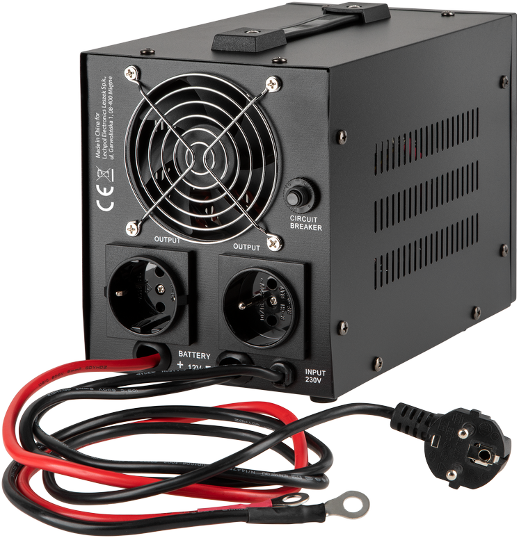 Nepertraukiamo maitinimo šaltinis 300W 12V/230VAC sinusas KEMOT - juodas