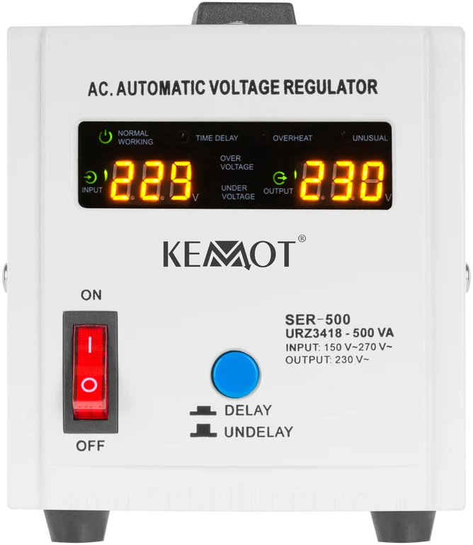 Kintamosios įtampos stabilizatorius Kemot SER-500 500VA