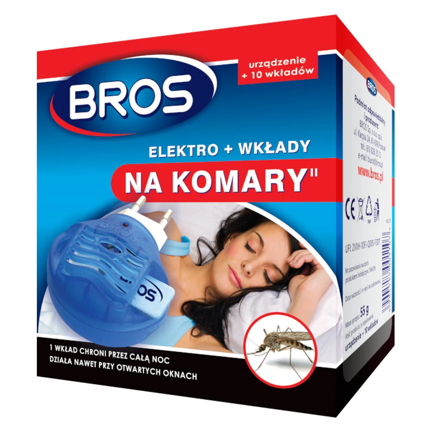 Bros Elektro+ uodų repelentas su 10 plokštelių