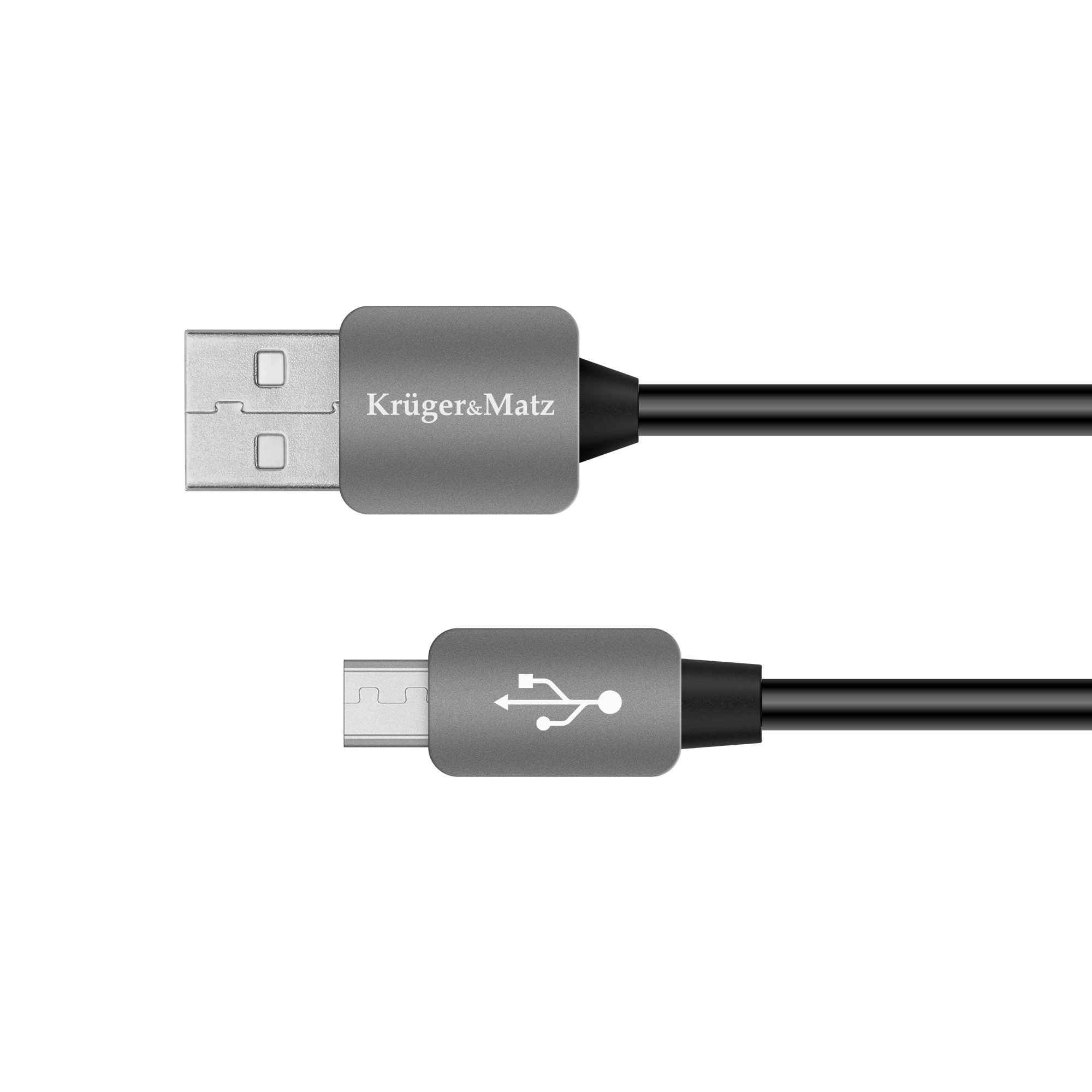 Kruger & Matz USB - micro USB kabelis 0.2m
