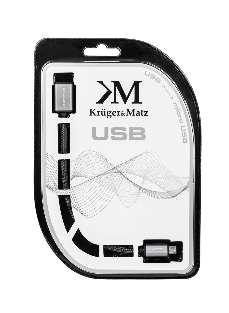 Kruger & Matz Usb kabelis - mikro usb lizdas - kištukas 1,0 m kruger&matz