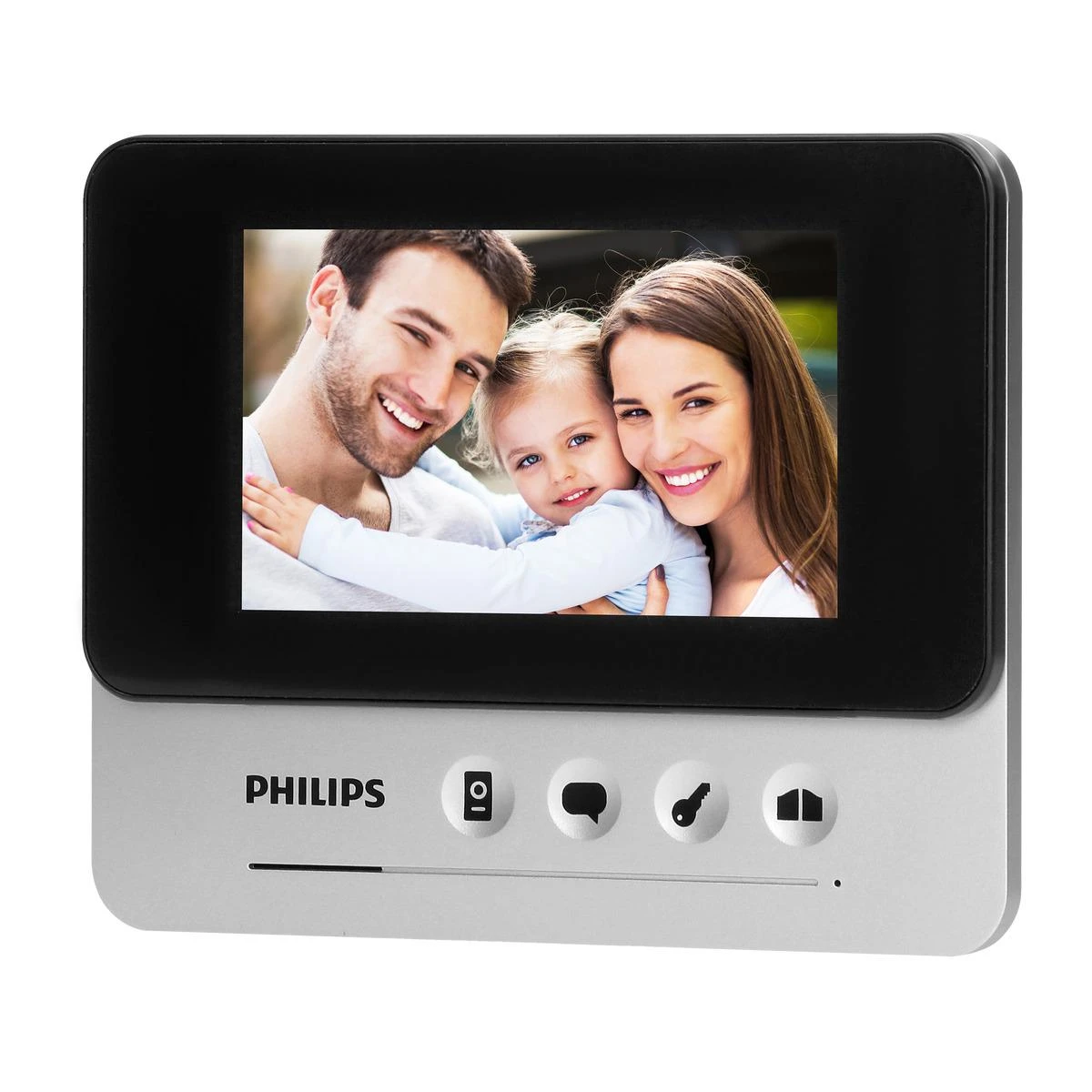 Orno „Philips WelcomeEye Compact“, vaizdo domofono rinkinys, laisvų rankų įranga, spalvotas, 4,3 colio LCD ekranas, OSD meniu, vartų valdymas