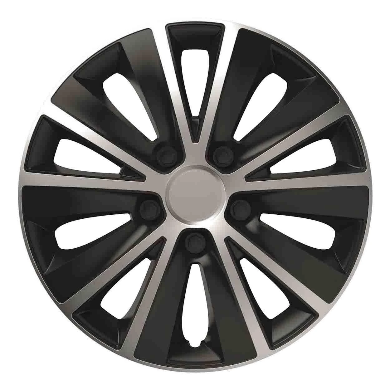 Versaco Ratų gaubtas 1 vnt. Rapide, juodas ir sidabrinis 16"