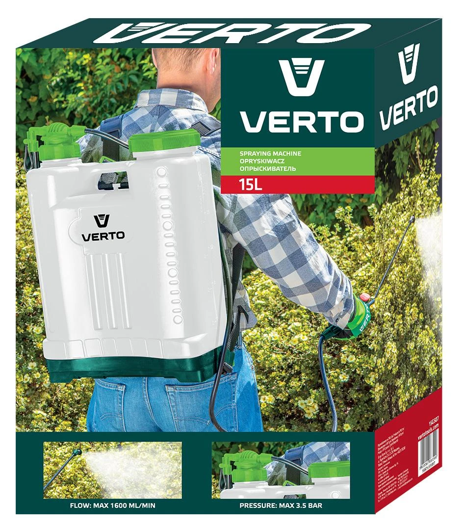 VRO Purkštuvas Verto 15G507, 15 l