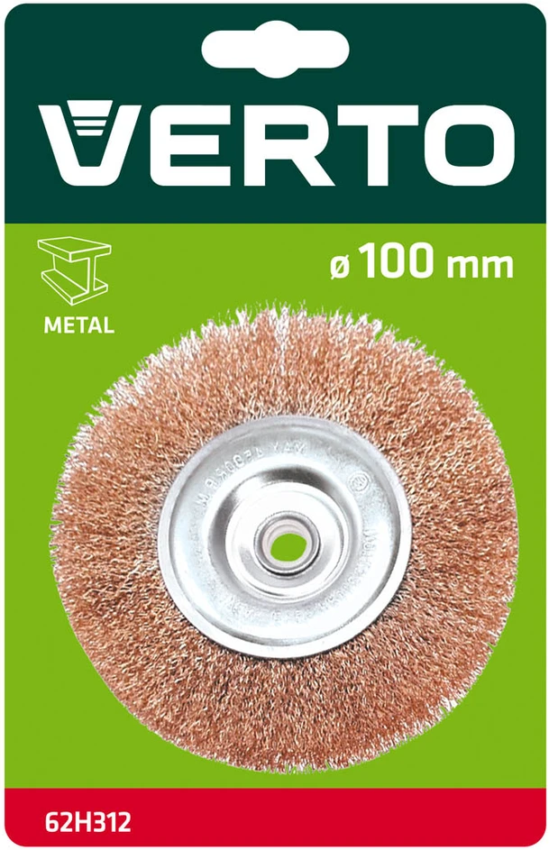 Verto Szczotka Vielinis diskinis šepetys 100 mm