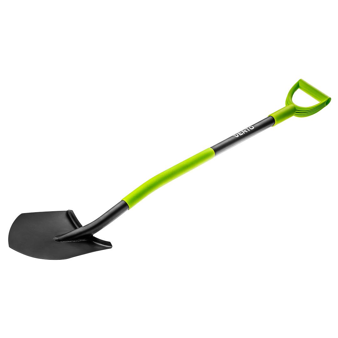 Szpadel Aštrus kastuvas, metalinė rankena, plastikinė rankena