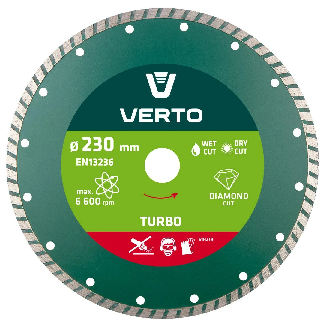 Tarcza Verto Diamond peilis 230x22,2mm turbo - 61H2T9