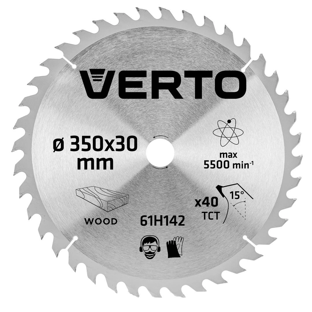 Pjovimo diskas medienai Verto 61H142; 350x30 mm
