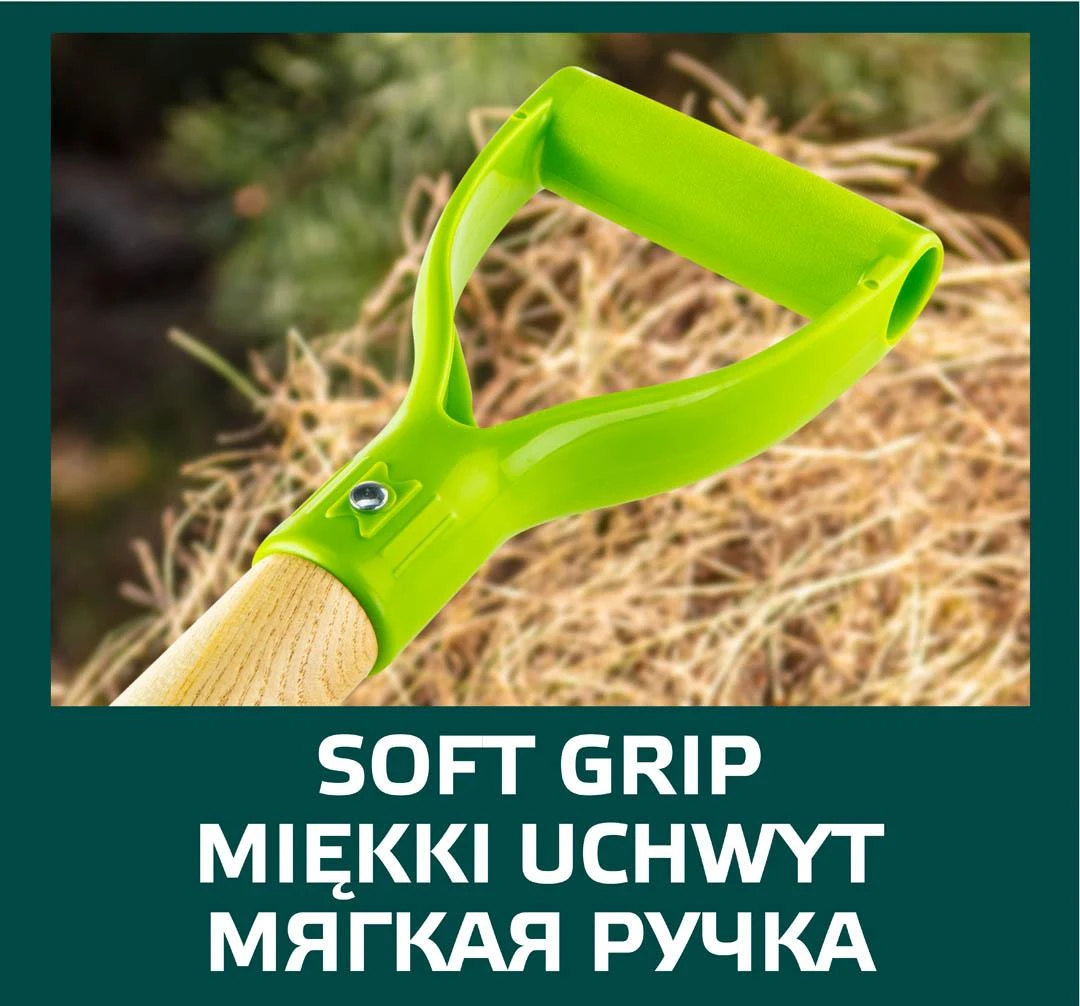 Verto Widły Universali šakutė, 4 dantų, medinė rankena, plastikinė rankena