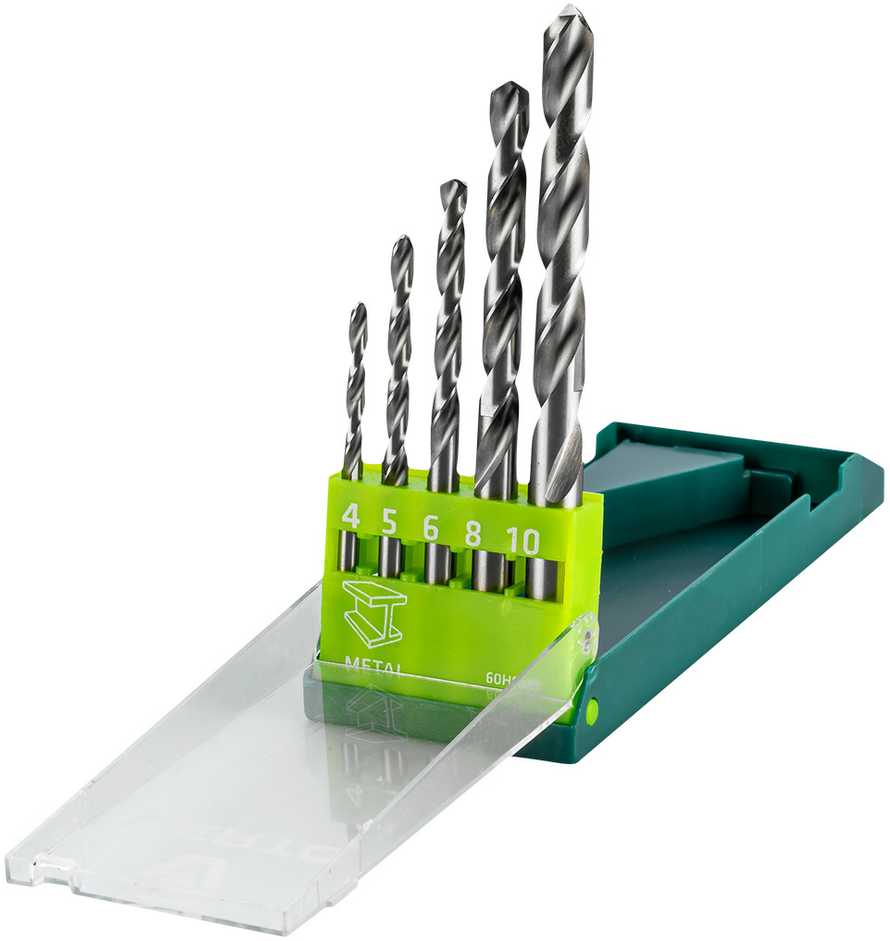 Grąžtas Verto Wiertła HSS-G metalo grąžtai, 4,0–10,0 mm, 5 vnt. rinkinys