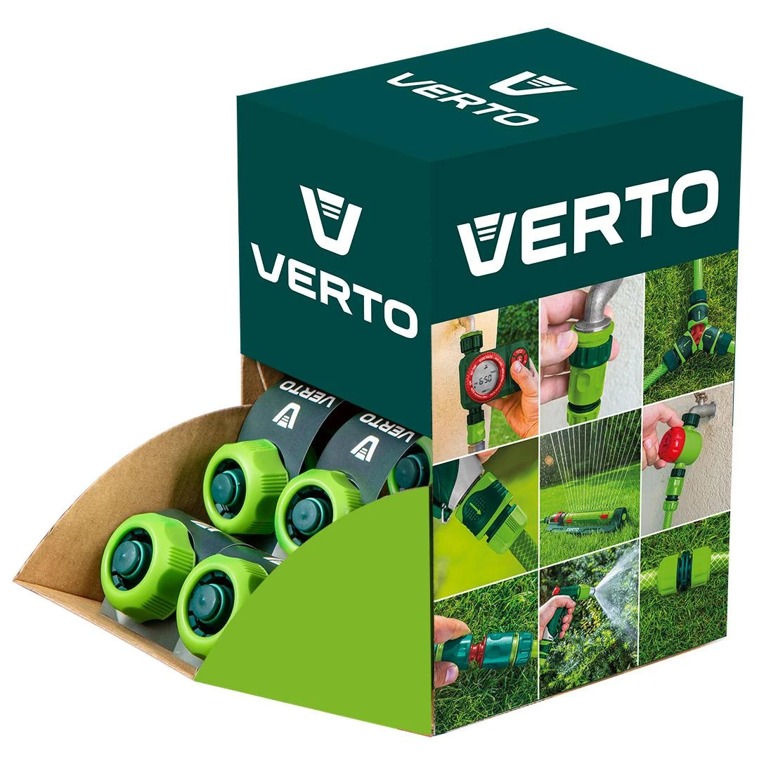 Verto Złączka STOP jungtis 1/2"-5/8", dviejų medžiagų, 30 vnt.