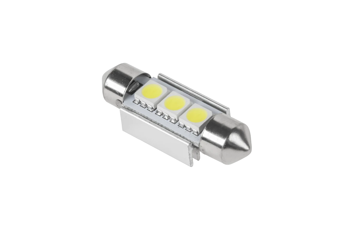 Vipow Automobilio LED lemputė SV8.5 11x36mm 3x5050 SMD