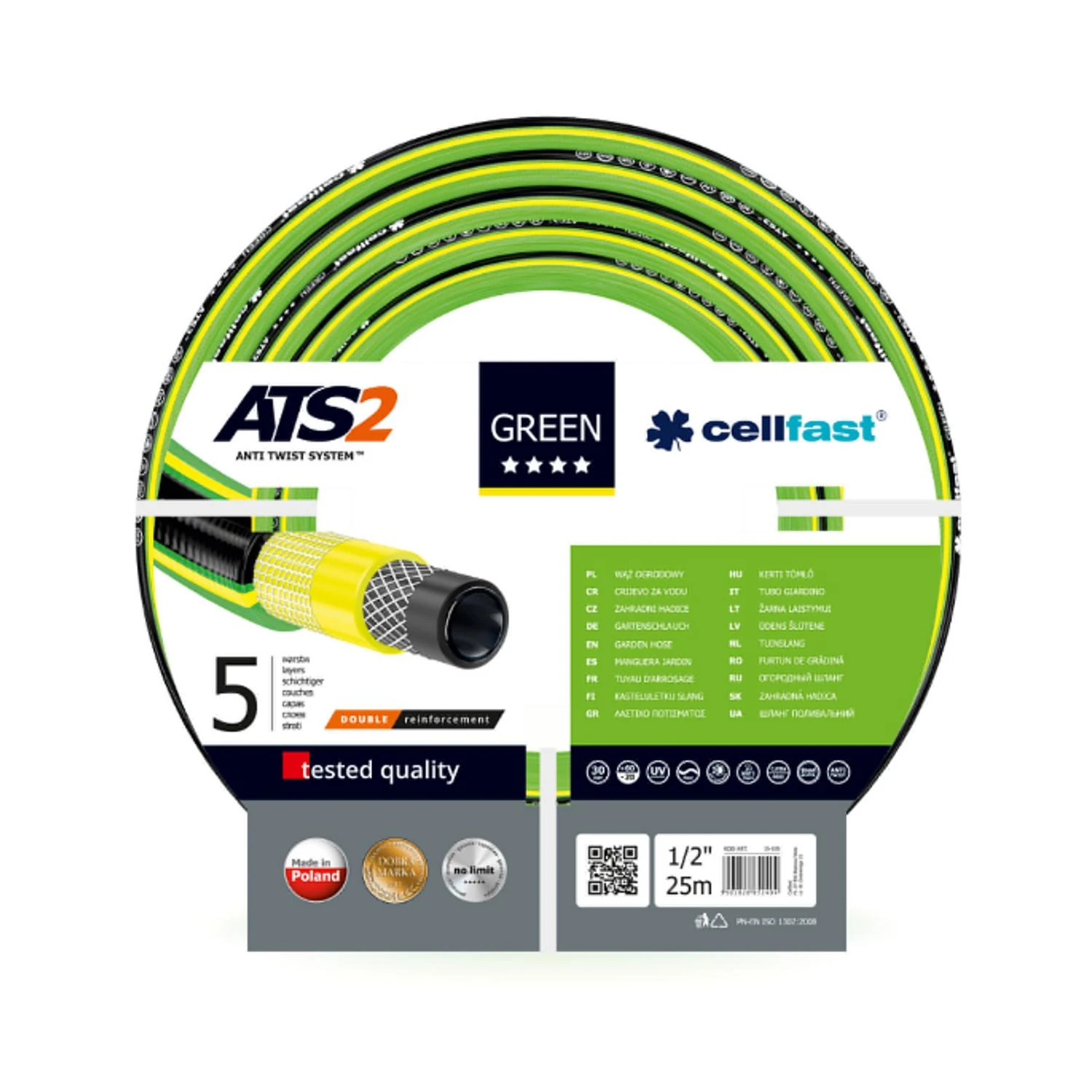 Laistymo žarna Cellfast ATS2 1/2"(13mm), 25 m