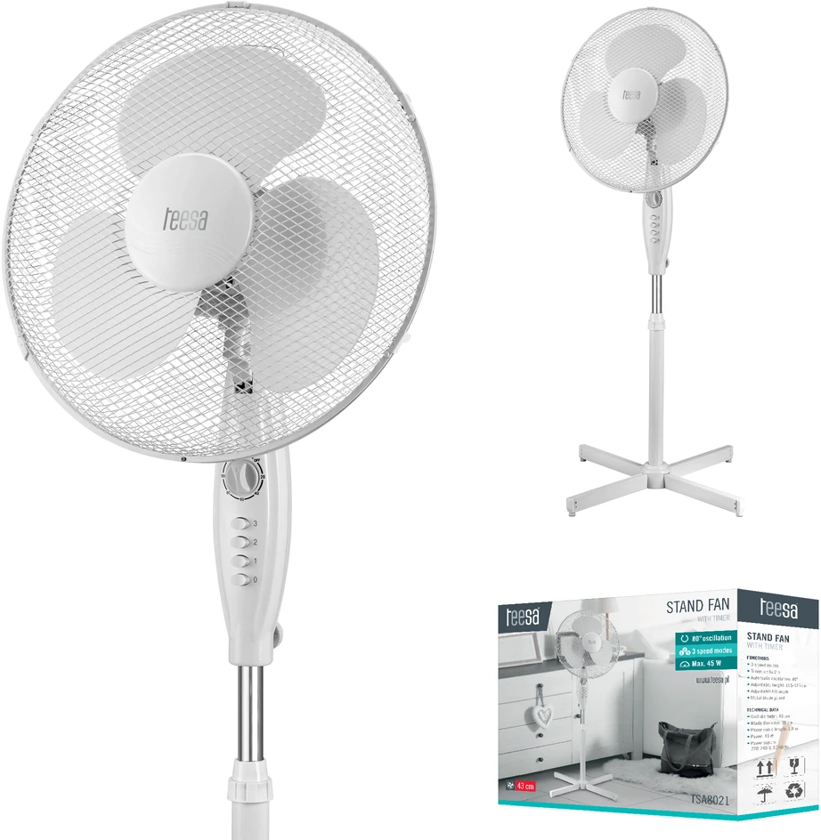 TEESA ventiliatorius su laikmačiu TSA8021
