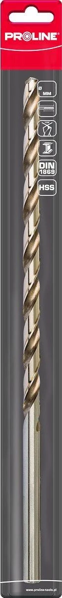 Wiertło Metalo grąžtas, ypač ilgas, HSS, DIN1869, grioveliais, 13,0 mm, 1 vnt., prolinas