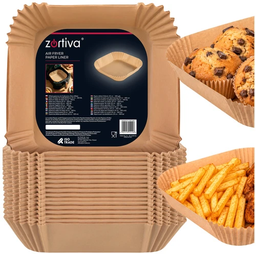 Popierinis įdėklas gruzdintuvei 20 cm 400 vnt. Zortiva