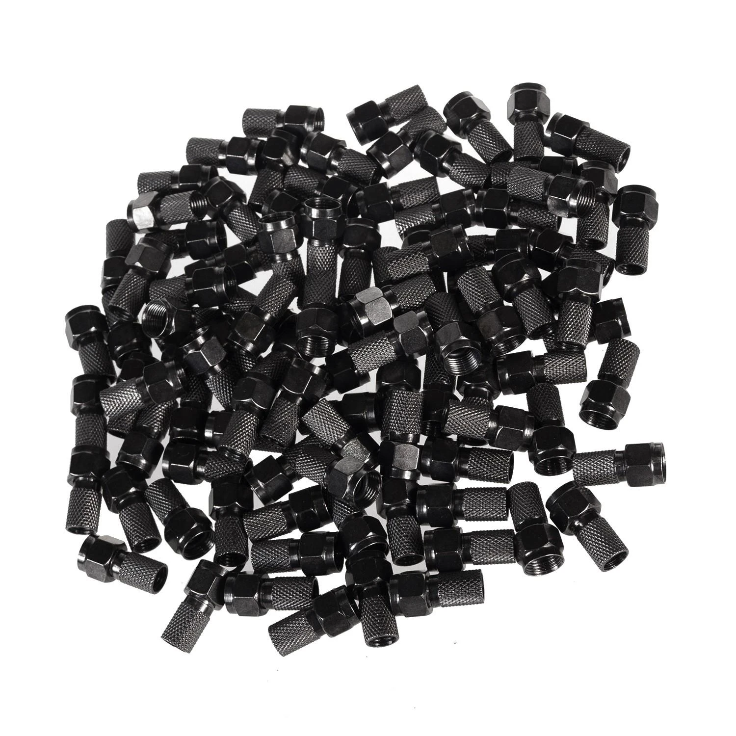 Wtyk „Maclean“ palydovinis F tipo kištukas, TV sistema, RG5.9, RG6, 6,8 mm, nikelis su tarpine, profesionalus, juodas, MCTV-903