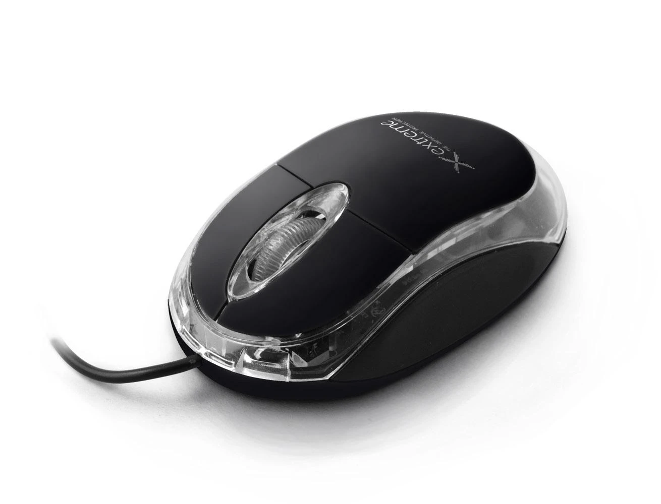Extreme Kompiuterio Pelė - TITANUM XM102K Optinė 1000 DPI USB Type-A Abipusė Juoda, Chromo