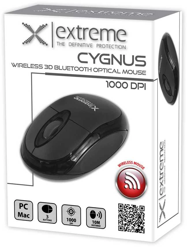 Esperanza XM106K Extreme belaidė „Bluetooth“ 3D optinė pelė „Cyngus“ juoda