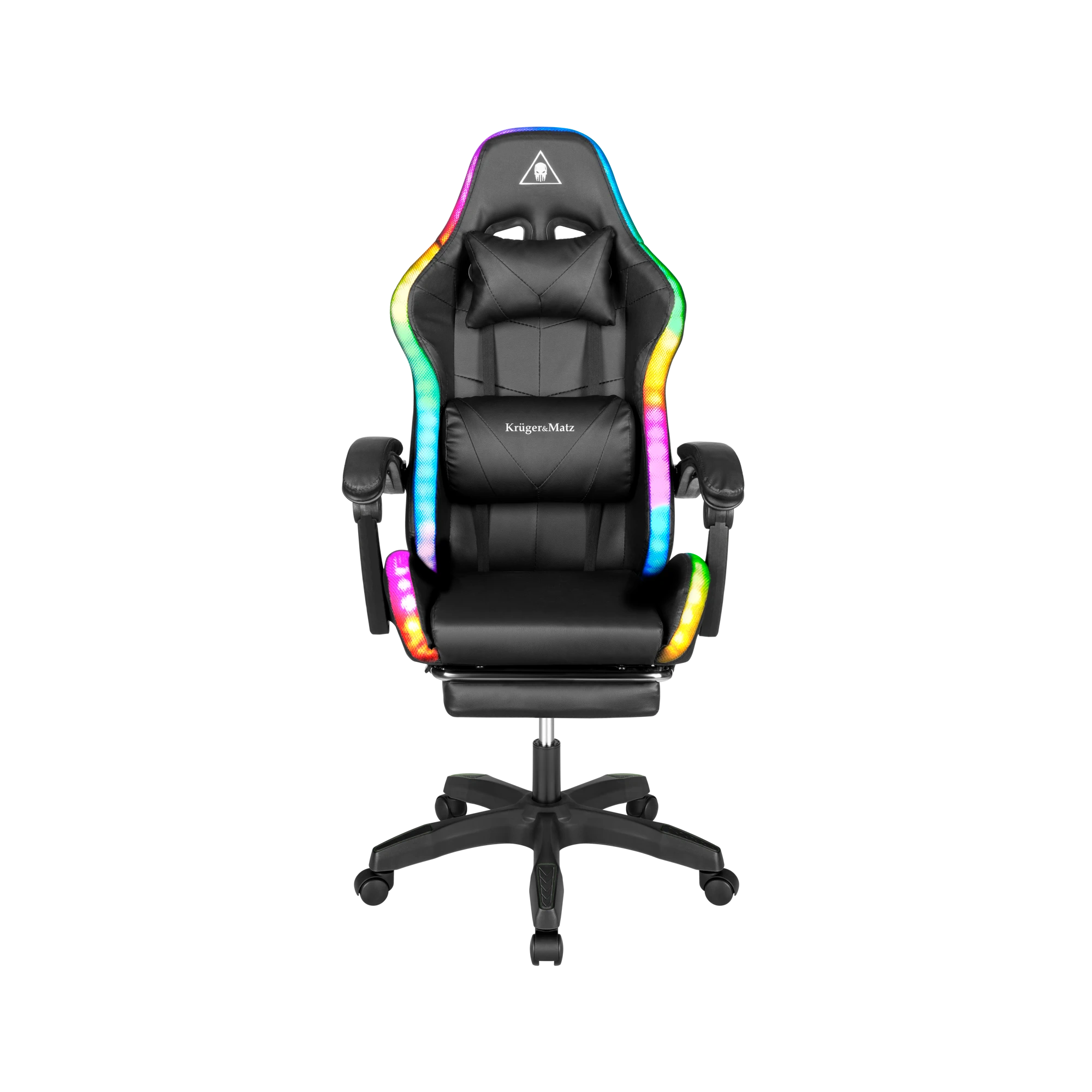 Kruger & Matz GX-150 žaidimų kėdė Juodas LED