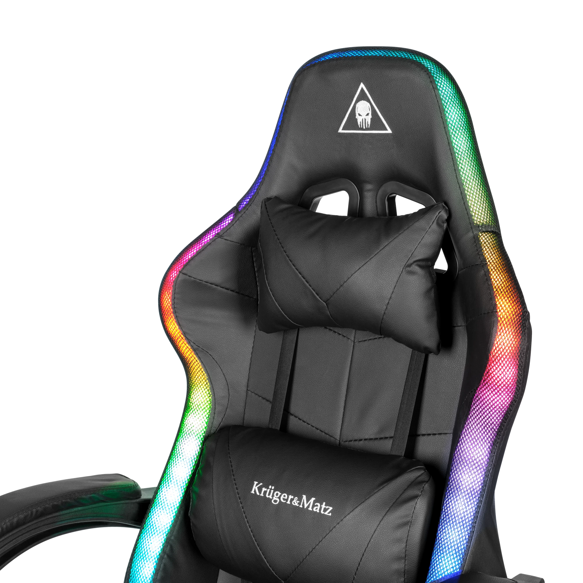 Kruger & Matz GX-150 žaidimų kėdė Juodas LED