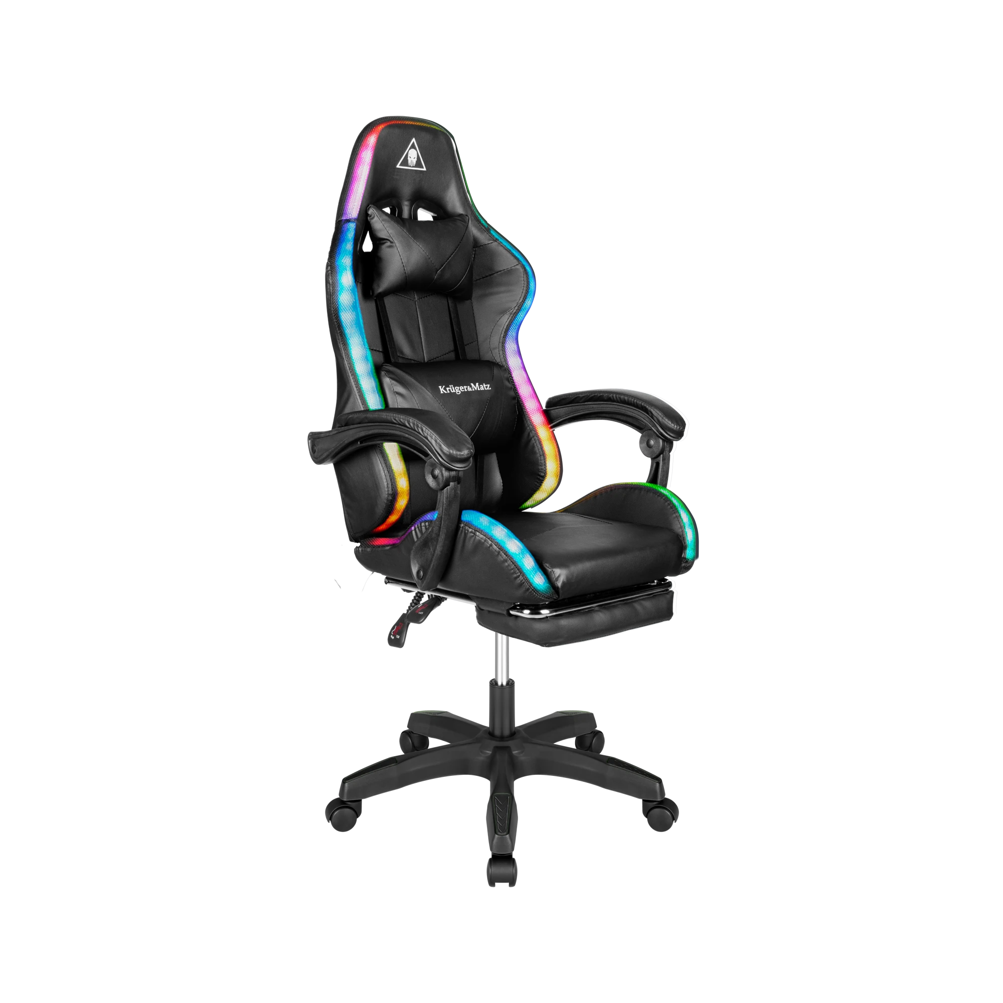 Kruger & Matz GX-150 žaidimų kėdė Juodas LED